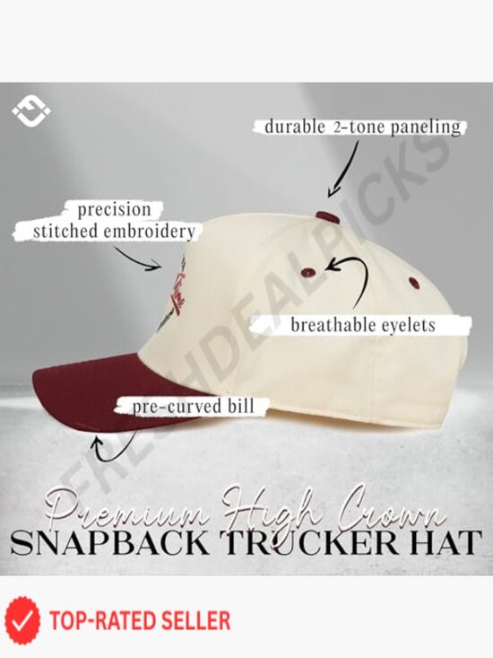 Two-Tone Vintage Snapback Hat - Adjustable Cotton Baseball Cap for Men Women main image 4